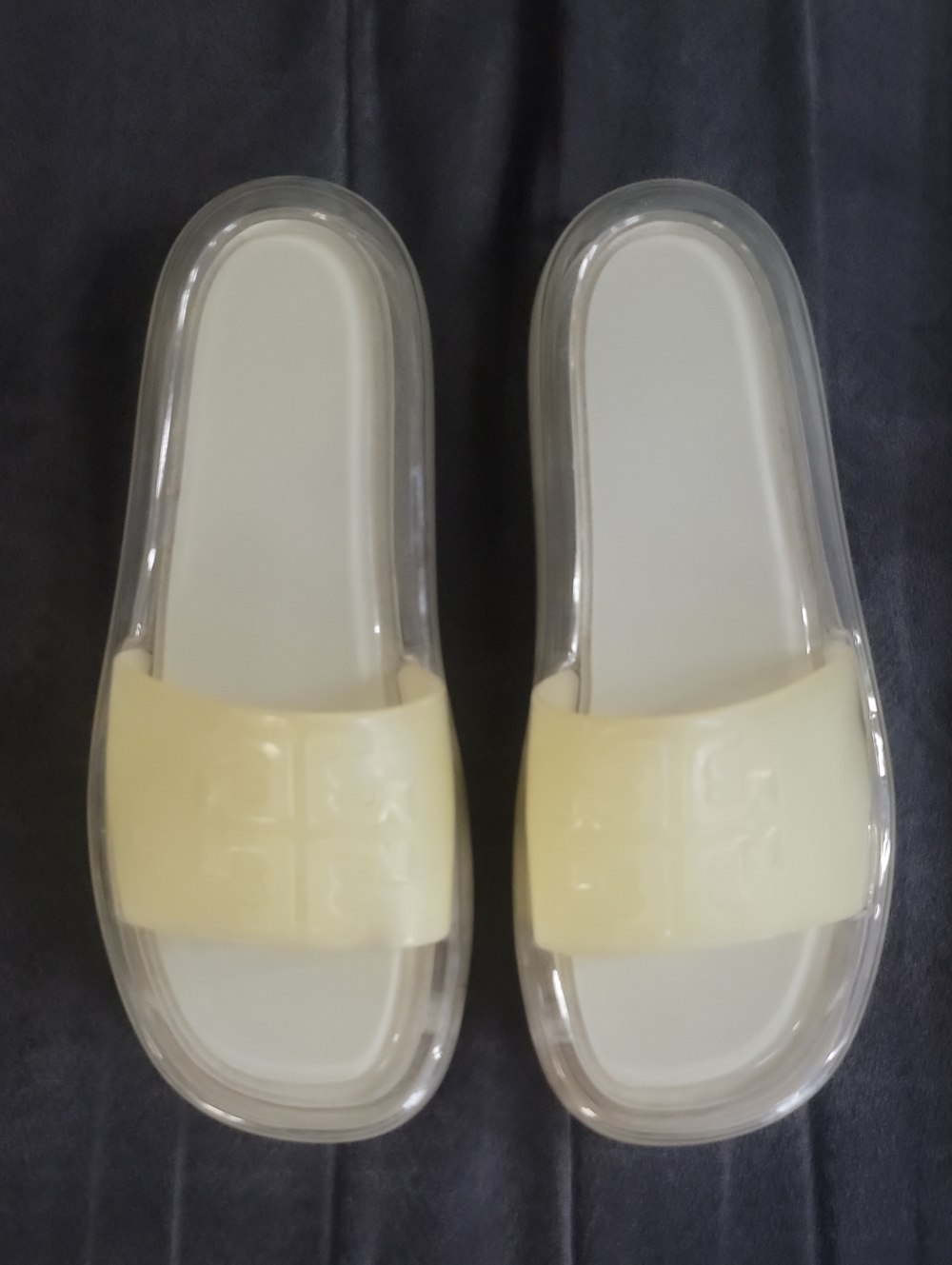 Tory Burch Clear Jelly Slide Flip Flop